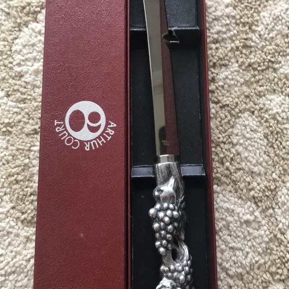 Arthur Court Silver Grape Handle Knife